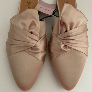 Serra Satin Blush Mules Size 7